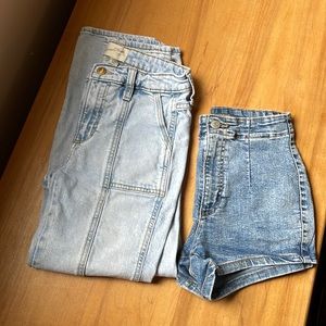 Target universal thread/wild fable pants shorts bundle. Size 0 pants, 00 shorts.